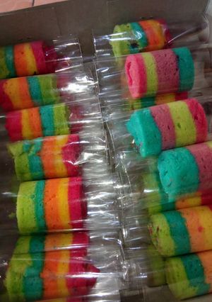 Foto resep Rainbow gulung mini