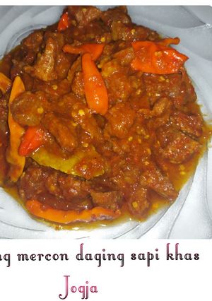 Foto resep Oseng mercon daging sapi khas jogja