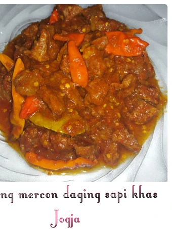 Langkah Mudah untuk Menyiapkan Resep Oseng mercon daging sapi khas jogja Anti Ribet, Bikin Ngiler