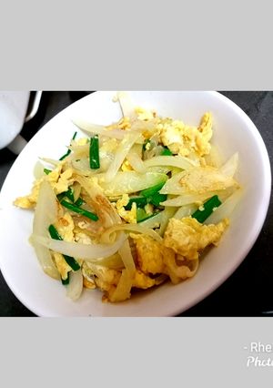 Foto resep Tumis telur bawang bombai