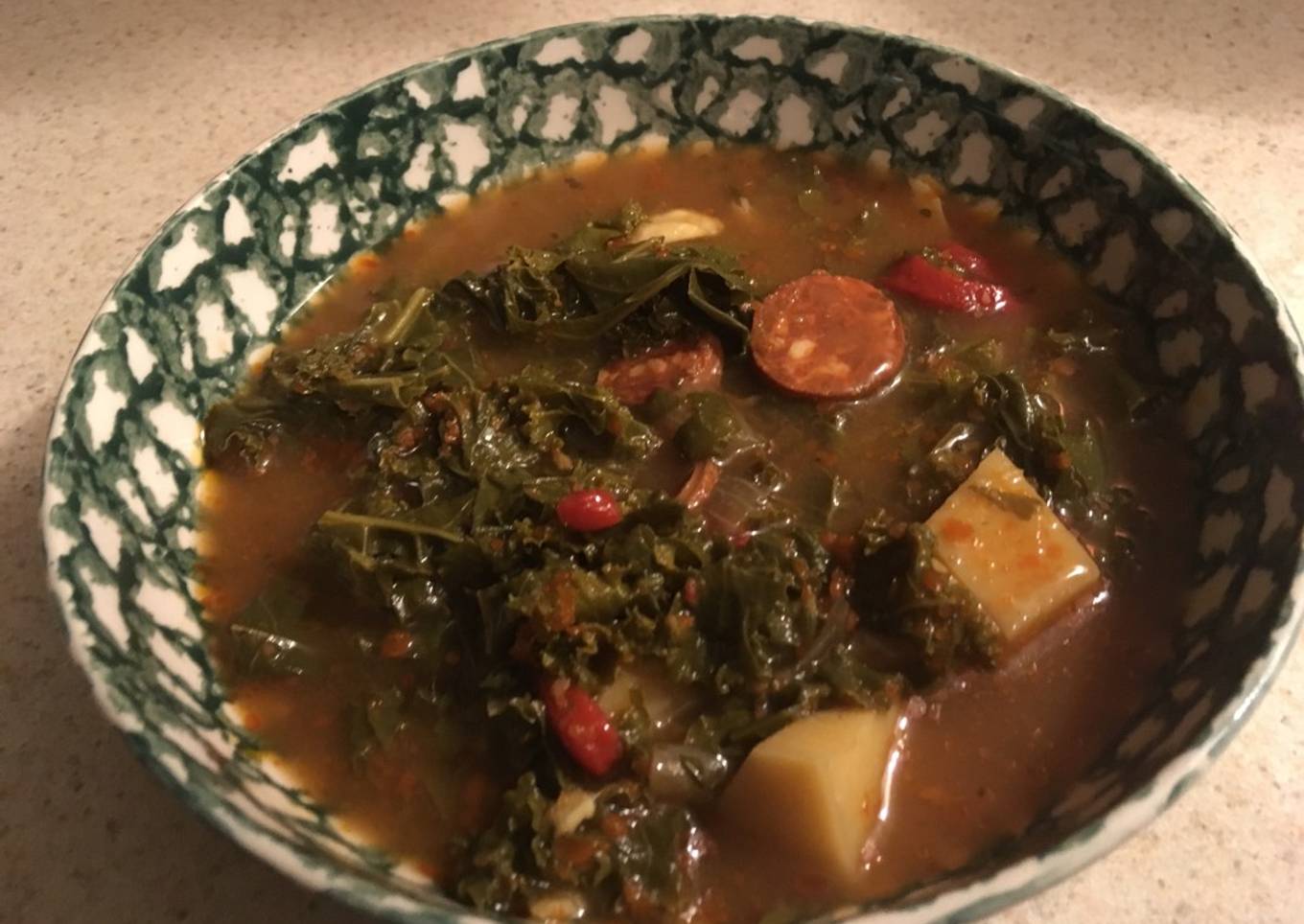 Kale and Chorizo soup