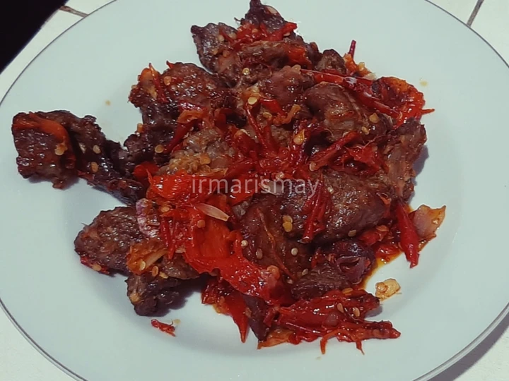 Langkah Mudah untuk Membuat Resep 185. Dendeng Balado Basah yang Lezat Anti Ribet, Sempurna