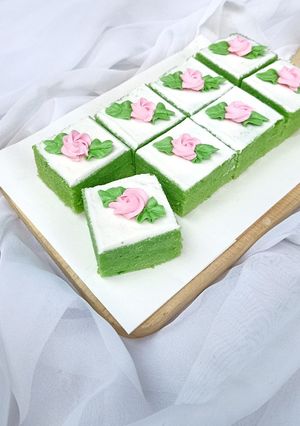 Foto resep Brownies Kukus Pandan