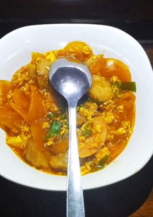 Foto resep Seblak Baksos (bakso sosis)