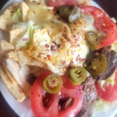A picture of Crescent Layered Salad (hot+cold salad).