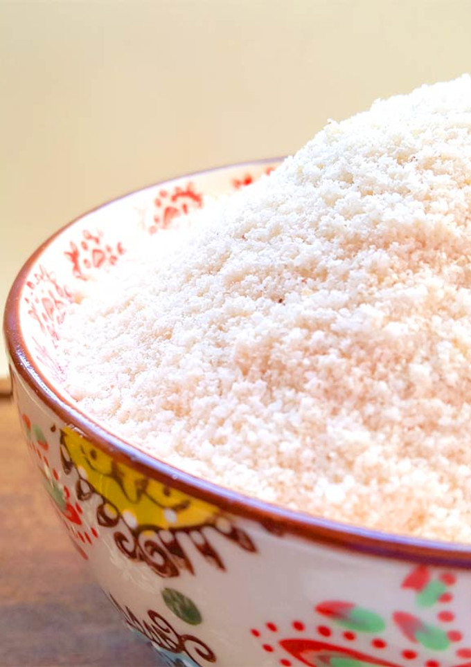 Una foto de Harina de arroz integral casera (Harina para celíacos / Harina sin gluten / Harina integral) Sin romper la multiprocesadora!