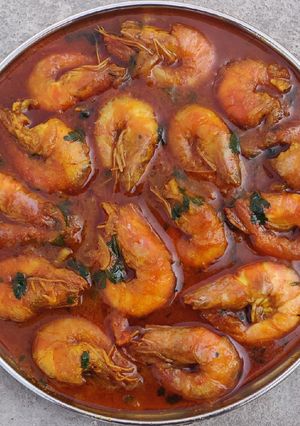 A picture of Prawn curry.