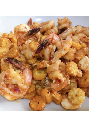 รูปของ กุ้งผัดพริกเผาไข่เค็ม