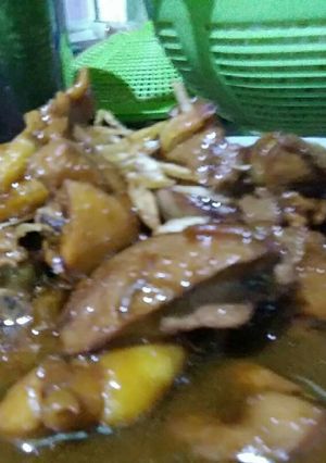 Foto resep Ayam & ati ampela bumbu kecap