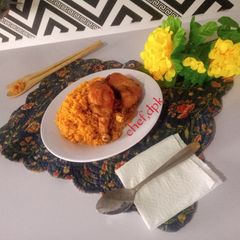 Jollof rice A picture of Jollof rice.
