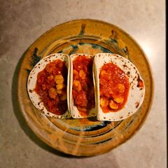 A picture of Fire Roasted Shrimp Tacos.
