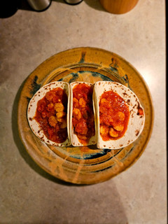 A picture of Fire Roasted Shrimp Tacos.