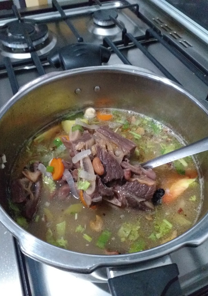 Foto resep Sup iga kacang merah "brenebon soup"