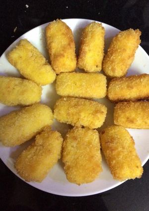 Hình của món Bánh Sữa Tươi Chiên.