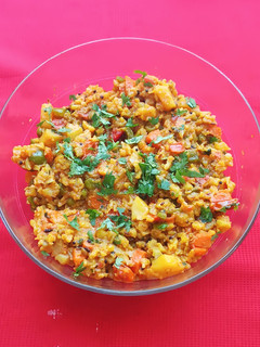 A picture of Mix vegetable Subji.