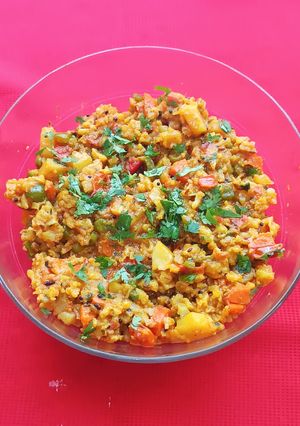 A picture of Mix vegetable Subji.