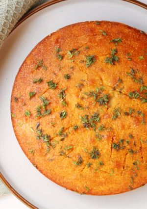 A picture of Orange & Thyme Polenta Cake - Gluten Free.