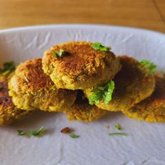 A picture of Carrot tikki.
