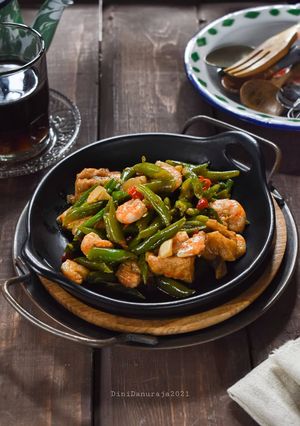 Foto resep Tumis Buncis Udang Simple