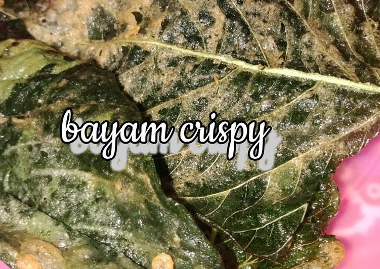 Bagaimana Menyiapkan Bayam Crispy, Lezat