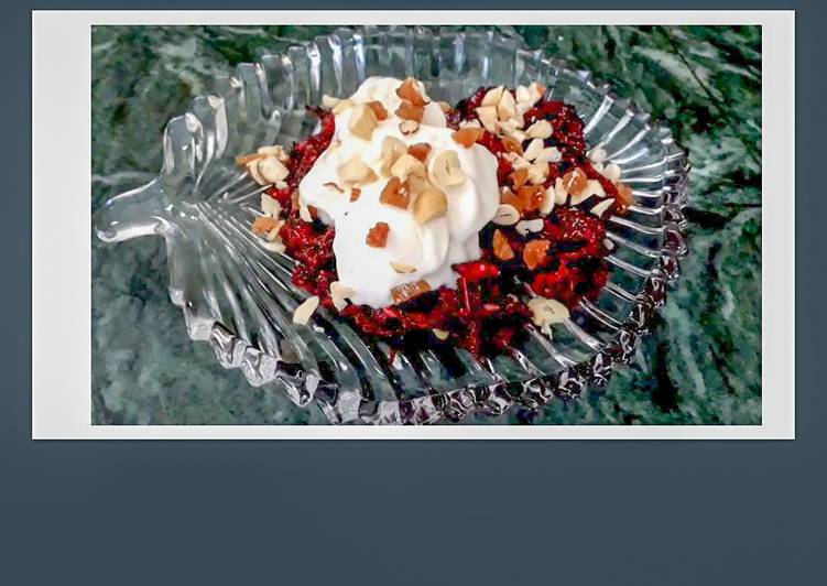 Simple Way to Make Super Quick Homemade Rose flower halwa