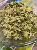 Pasta patate cornetti e pesto
