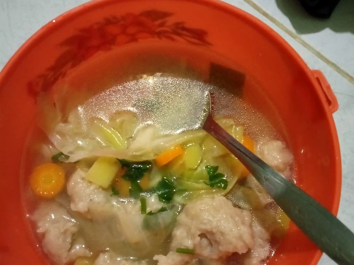 Langkah Mudah untuk Membikin Resep Sup pentol ayam ekonomis 😍 yang Menggugah Selera Anti Ribet, Mantap Sekali