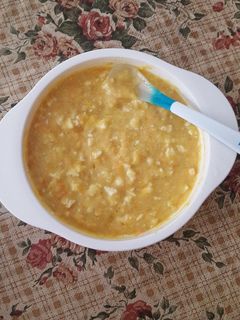 Foto resep Mpasi 10 bulan : Oatmeal, Tofu, Wortel & Ayam