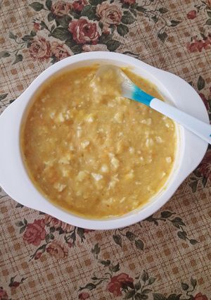 Foto resep Mpasi 10 bulan : Oatmeal, Tofu, Wortel & Ayam