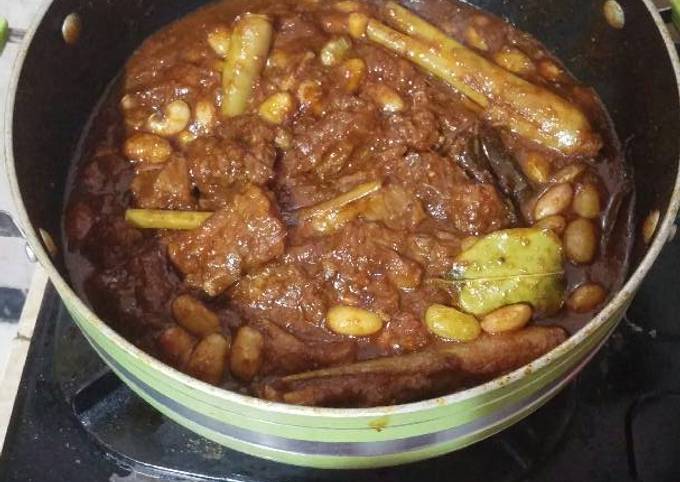 Resep Rendang daging &amp; kacang merah Anti Gagal