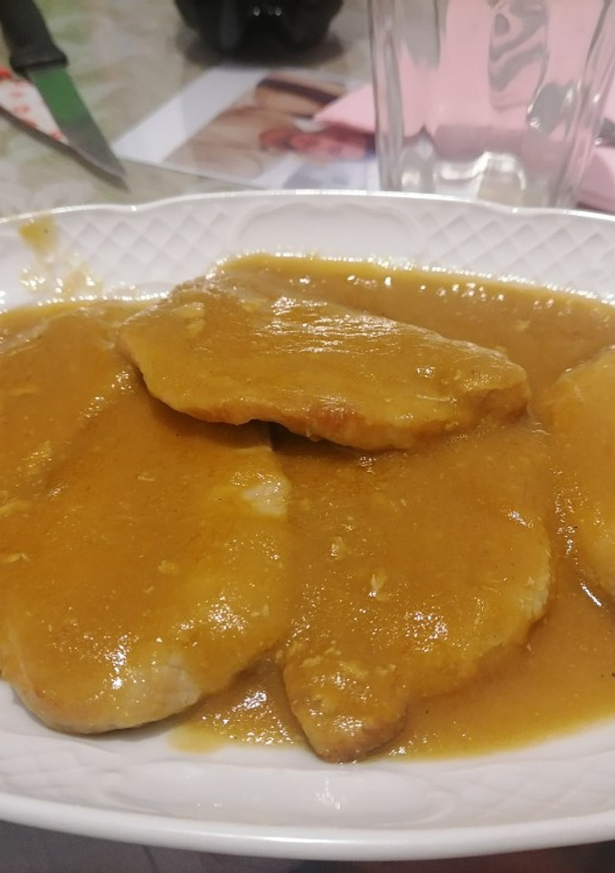 Una foto de Filetes de lomo en salsa