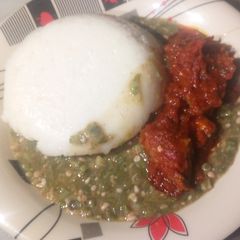 A picture of Okro soup.