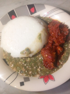A picture of Okro soup.