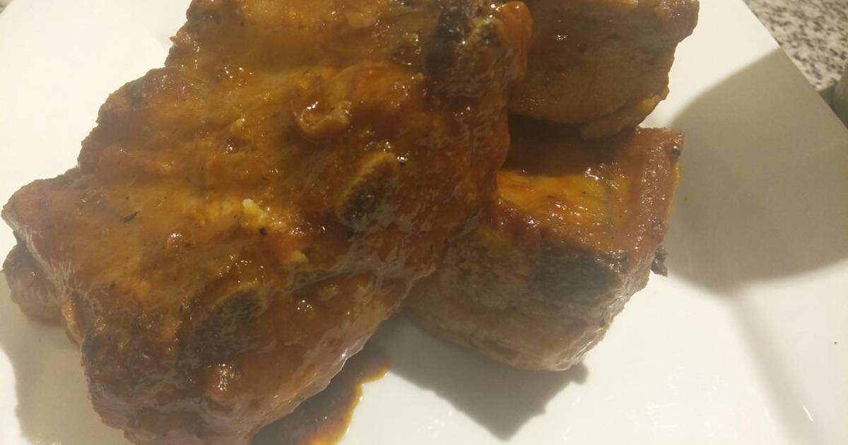 Pan bao con carne deshilachada de costilla a la bbq Receta de Elisabet  Lopez hueso- Cookpad