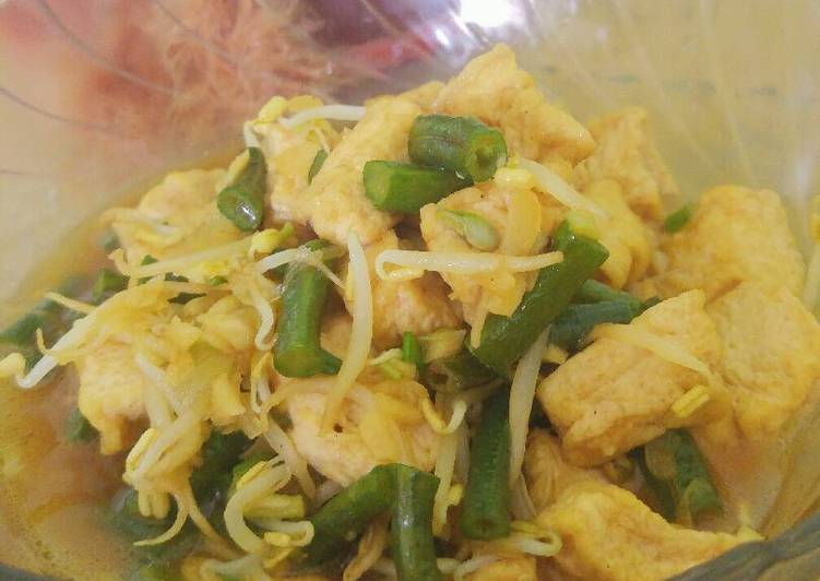 Oseng Tahu Cambah Kacang