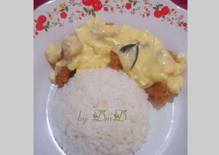 Resep Chicken salted egg yang super creamy Anti Gagal