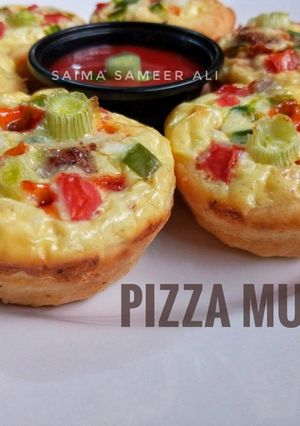 A picture of Pizza muffins without cheese.