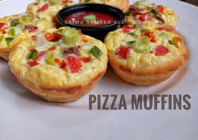 Pizza muffins without cheese