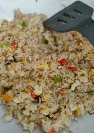 Foto resep Nasi goreng tanpa bawang merah, bawang putih dan kecap