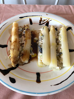 Una foto de Espárragos rellenos