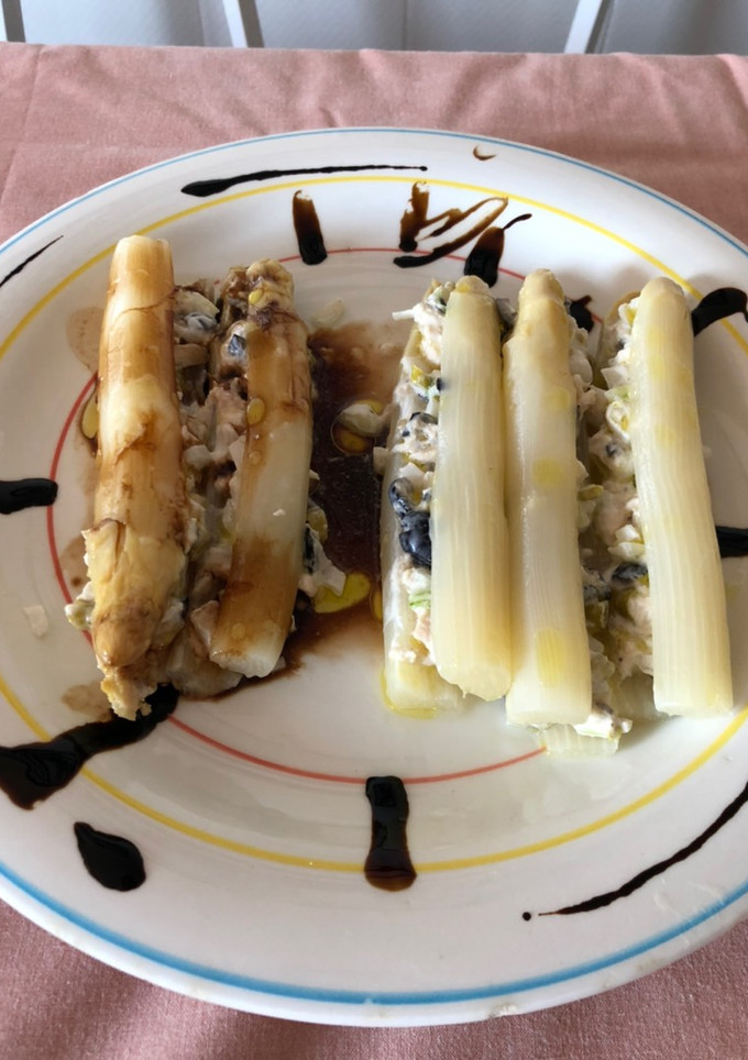 Una foto de Espárragos rellenos
