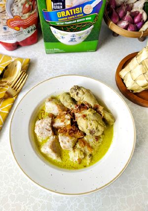 Foto resep 446. Ketupat Oat & Opor Ayam Spesial