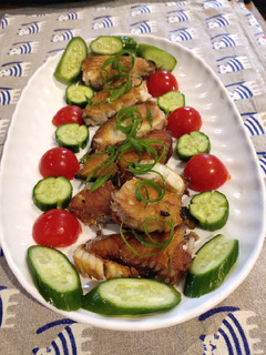 A picture of Fried Yellow Fin Tuna.