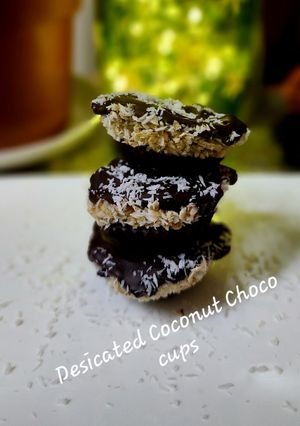 A picture of Desiccated Coconut Choco Cups.
