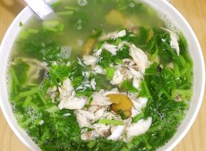 Hình của món Canh rau cải cá rô phi.