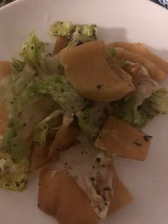 A picture of Fattoush salad dressing.