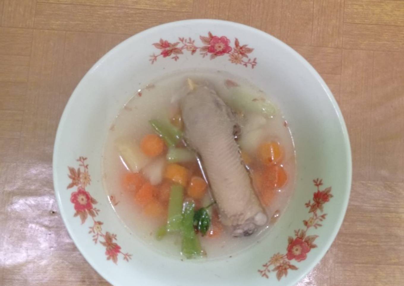 Sop Ayam tanpa minyak