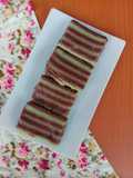 Kue lapis manado coklat pandan