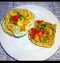 Simple Way Make Recipe Waffles and Omellet topped with glazed Honey Tomato Mango Salsa that is Perfect, Addictive}