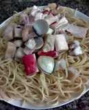 Spaguettis con "Mix de Mariscos"🍤🍤